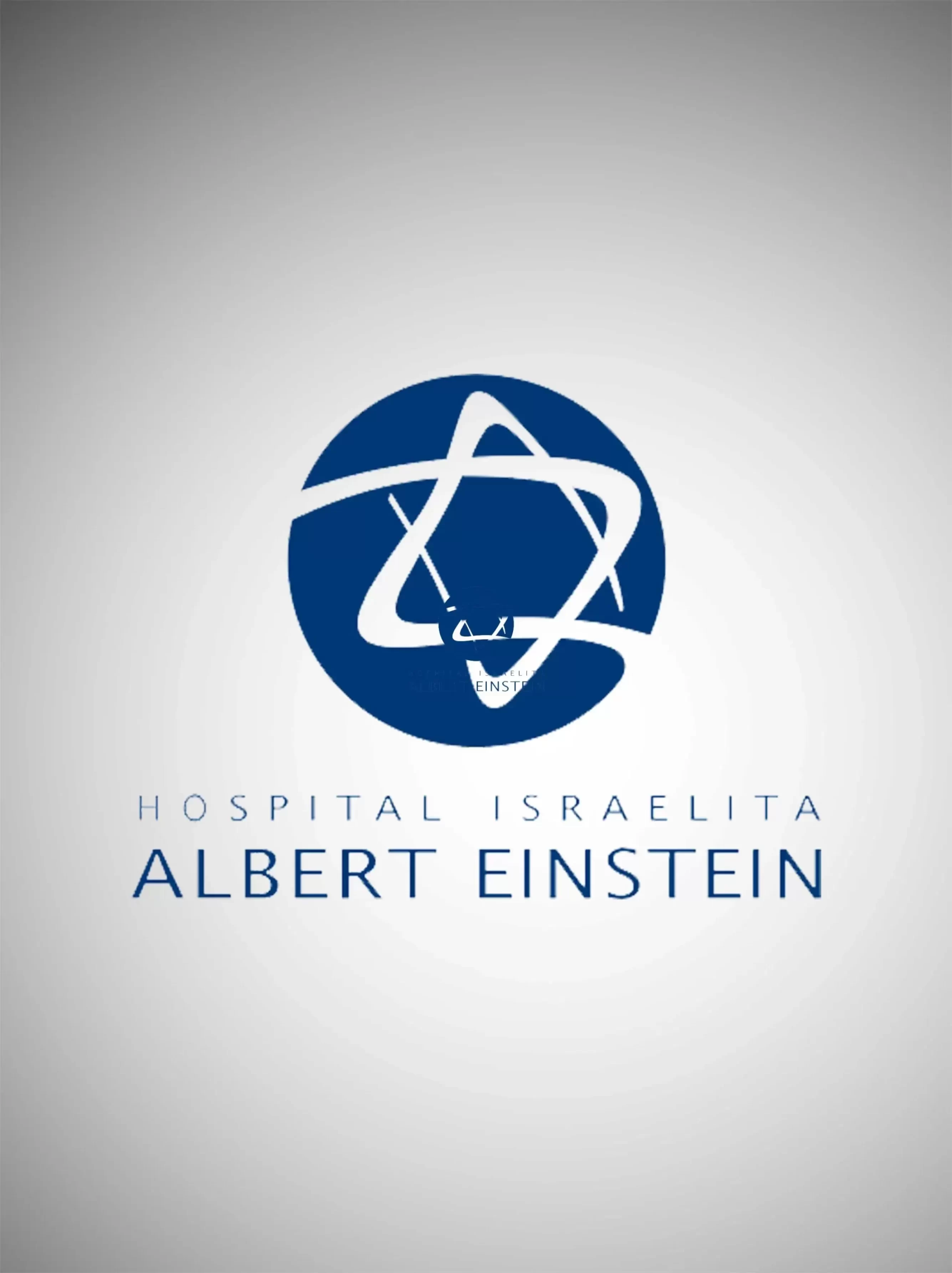 Logo do Hospital Albert Einstein - Referência em saúde atendida pela instrutora Geisa Vidal Barasal (Sraddha) com yoga corporativo